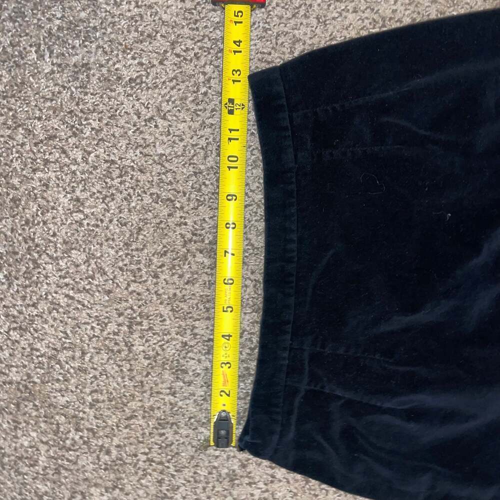 Frank Lee Vintage Black Velvet Midi Column Skirt 90s - Picture 3 of 5